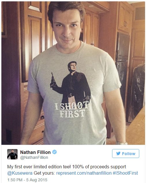 nathan fillion helps raise $273k for kusewera!